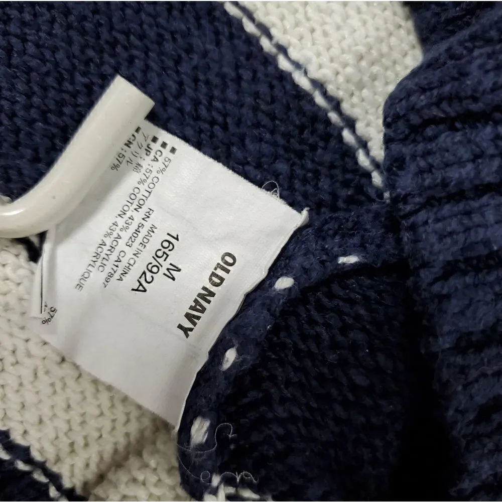 Old Navy Chunky Slub Knit Striped Sweater
